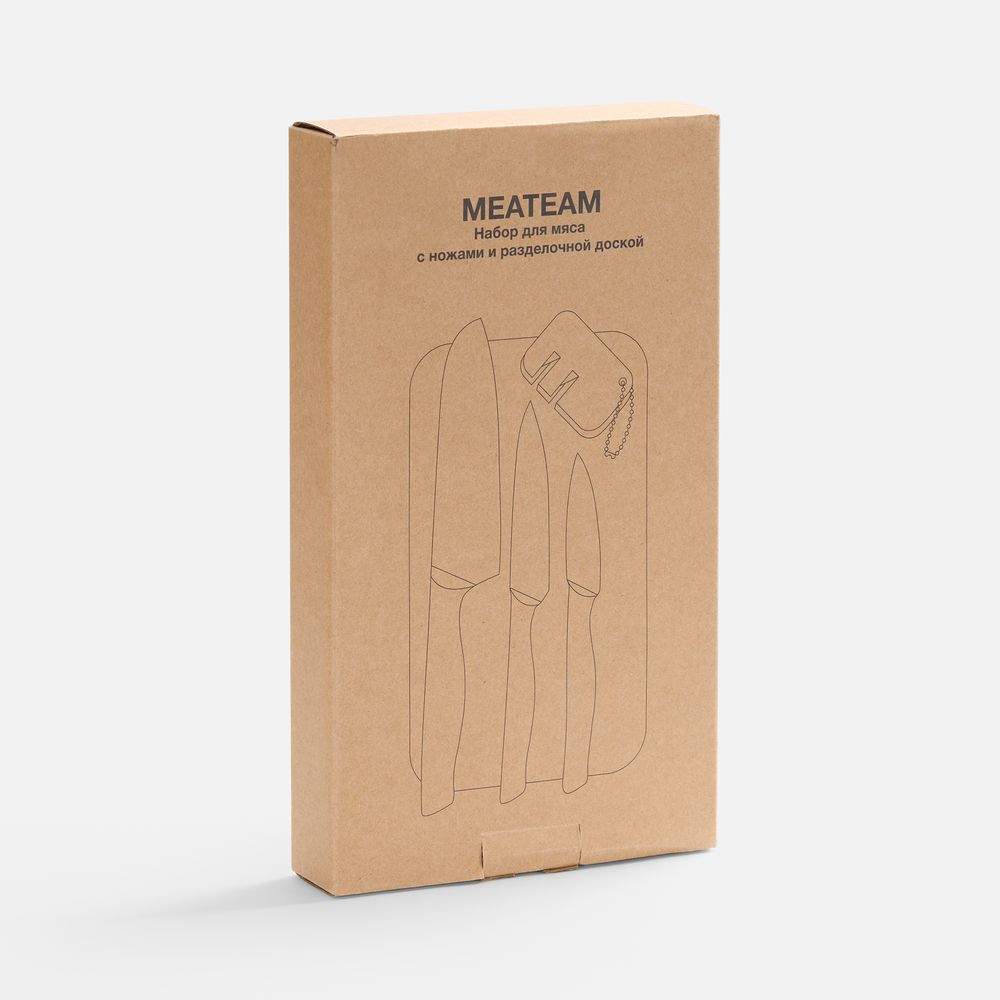 Набор для мяса Meateam с ножами и разделочной доской — изображение 7