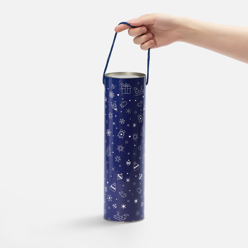 Тубус для бутылки Snowlace, синий — изображение 4