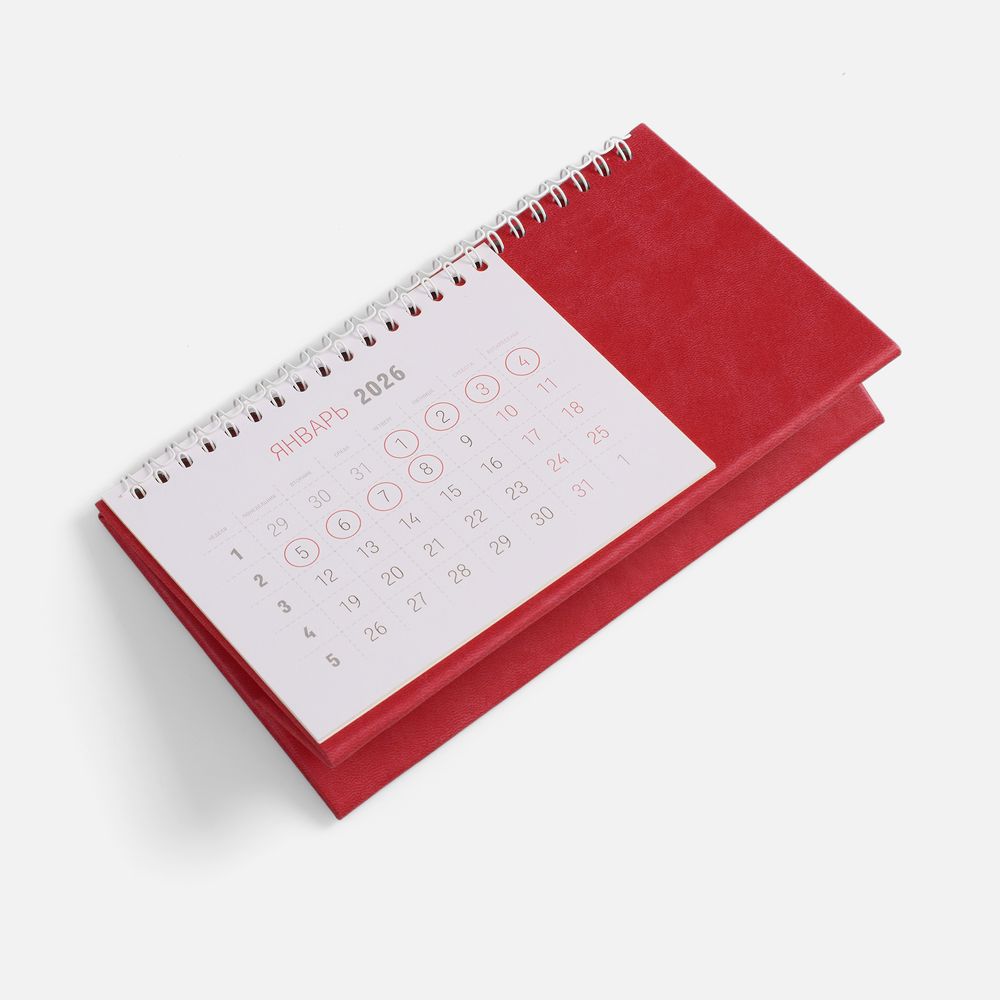Календарь настольный Brand, красный — изображение 4