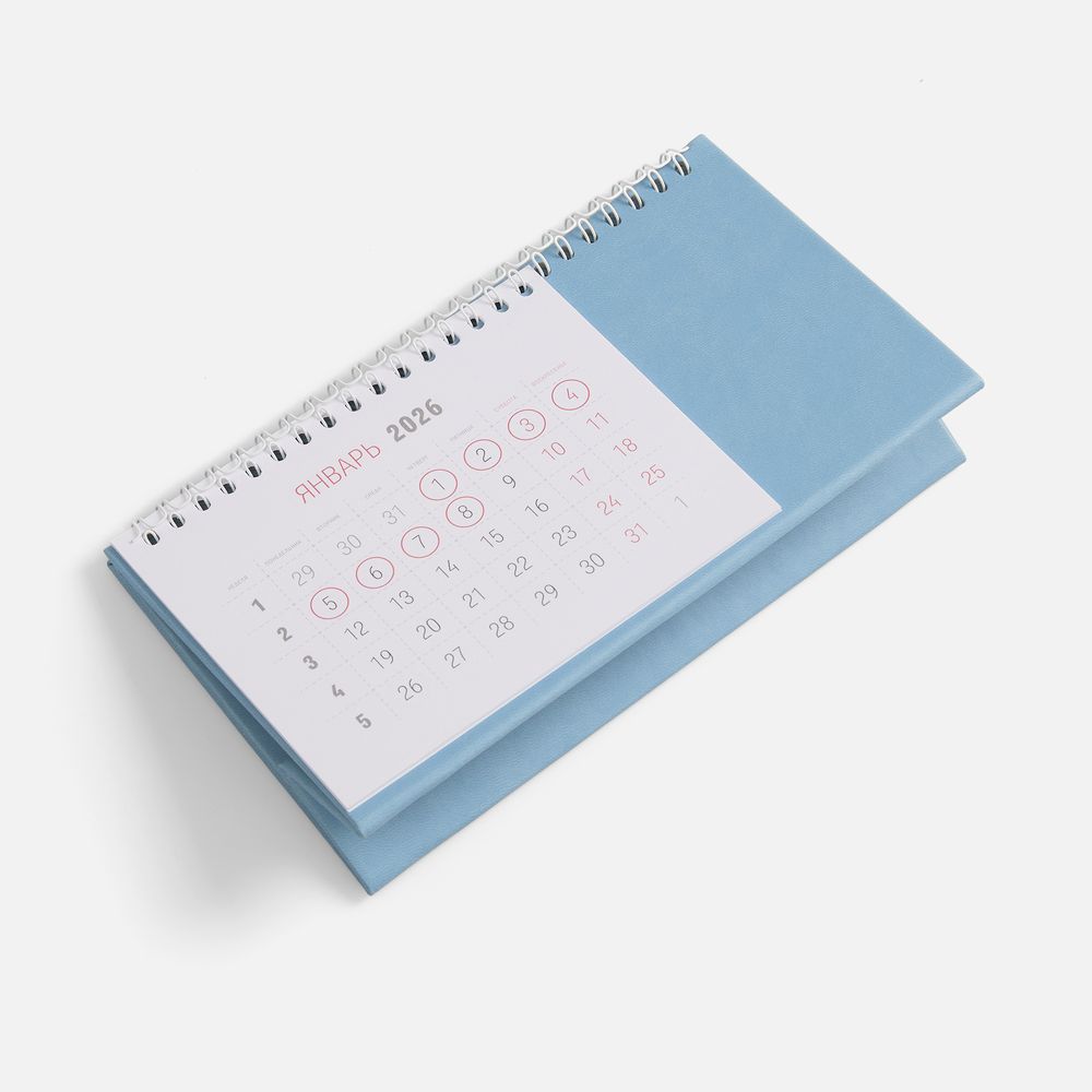 Календарь настольный Brand, голубой — изображение 4