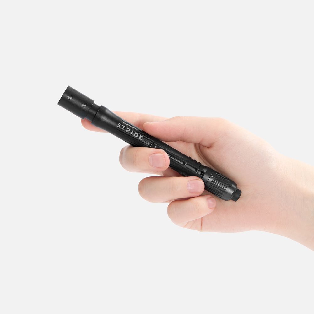 Фонарик с фокусировкой луча Fokus, серо-синий — изображение 6