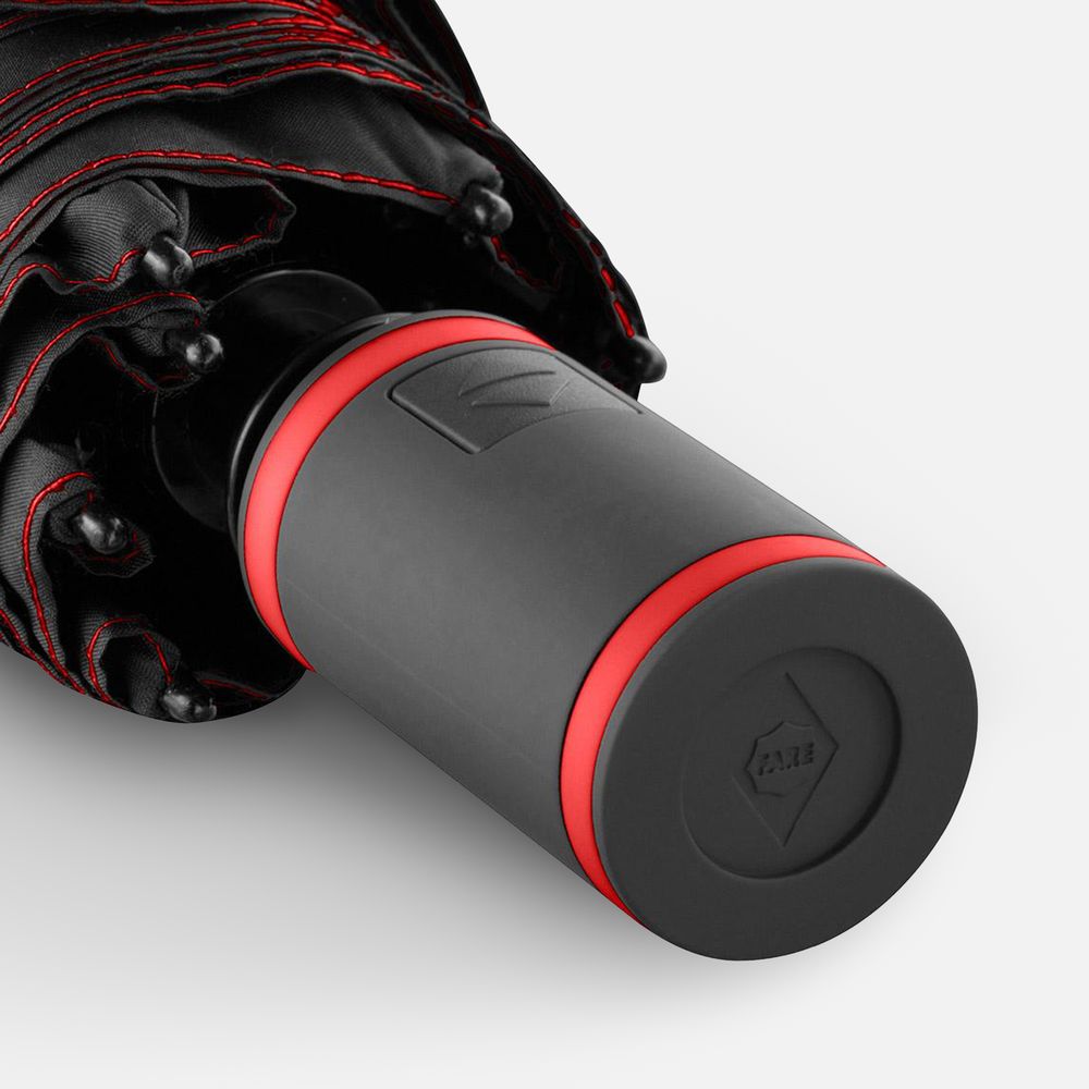 Зонт складной AOC Mini с цветными спицами, красный — изображение 9