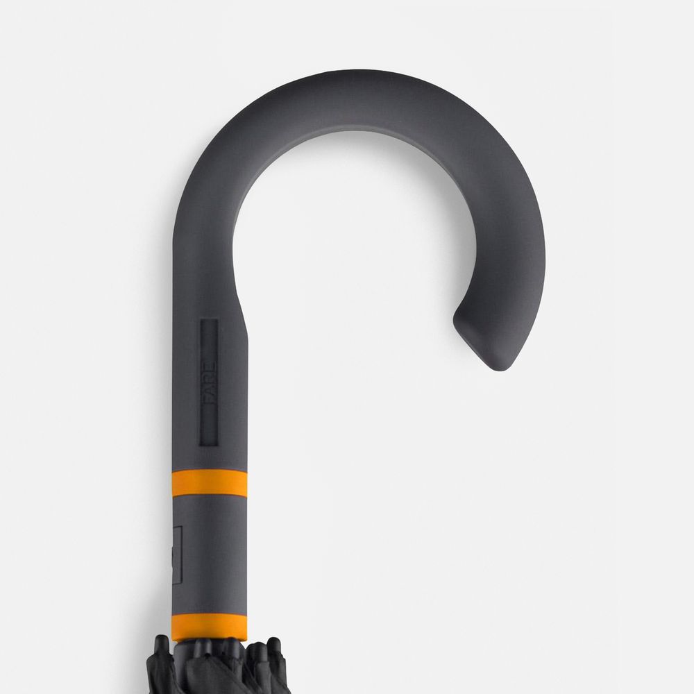 Зонт-трость с цветными спицами Color Style, оранжевый — изображение 5