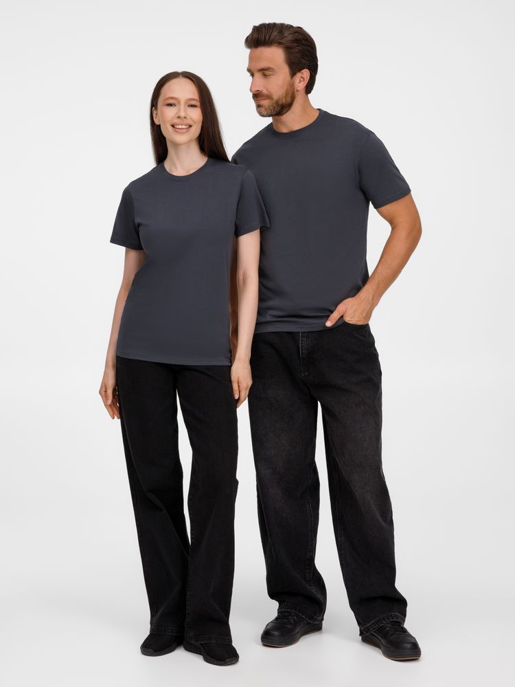 Футболка унисекс T-Bolka 180, темно-серая — изображение 12