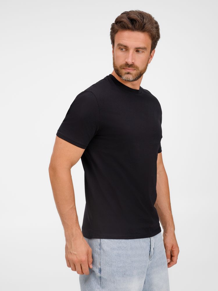 Футболка унисекс T-Bolka 180, черная — изображение 8