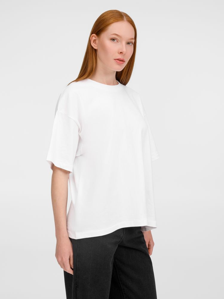 Футболка оверсайз унисекс Legacy, белая — изображение 10