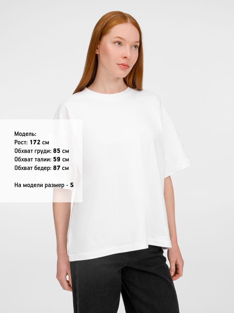 Футболка оверсайз унисекс Legacy, белая — изображение 9