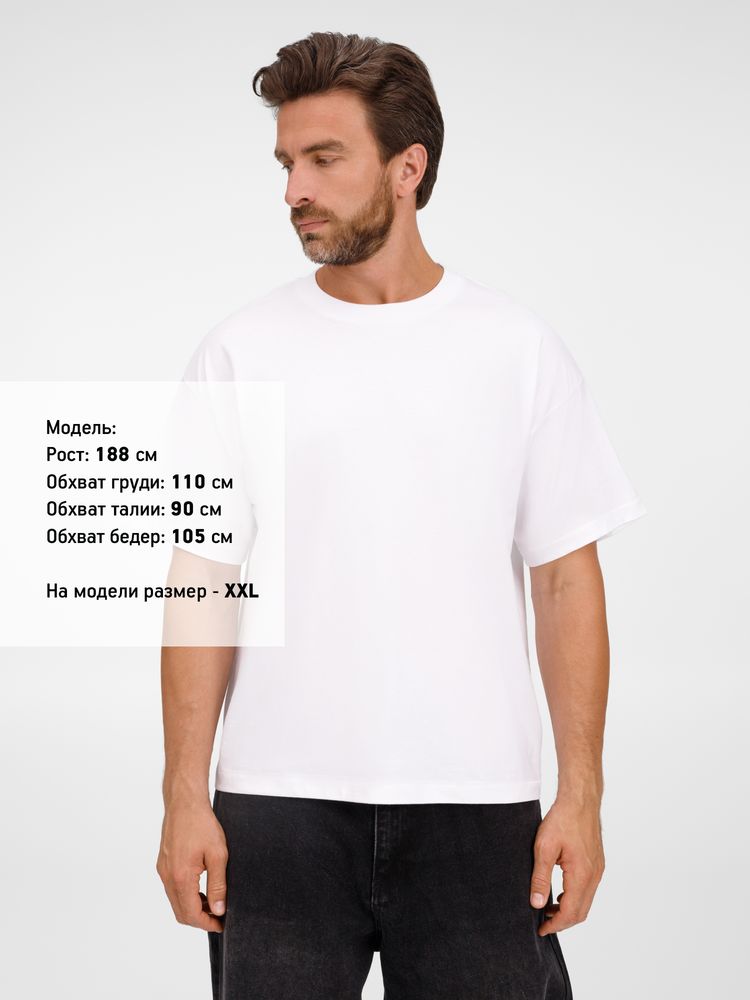 Футболка оверсайз унисекс Legacy, белая — изображение 5