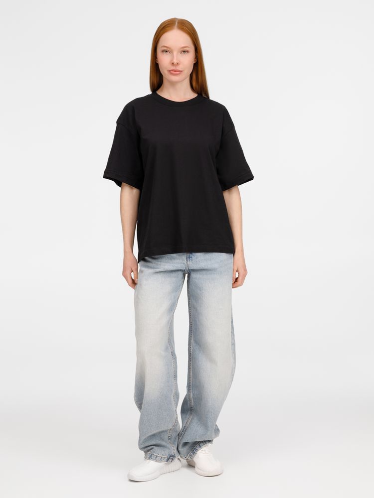 Футболка оверсайз унисекс Legacy, черная — изображение 13