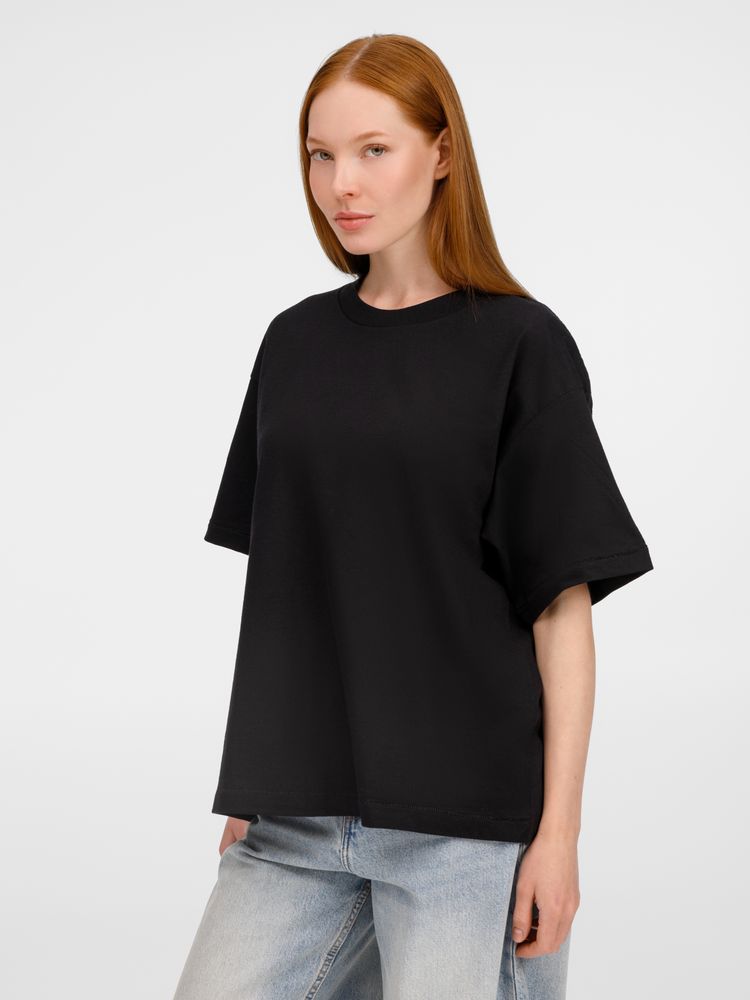 Футболка оверсайз унисекс Legacy, черная — изображение 11