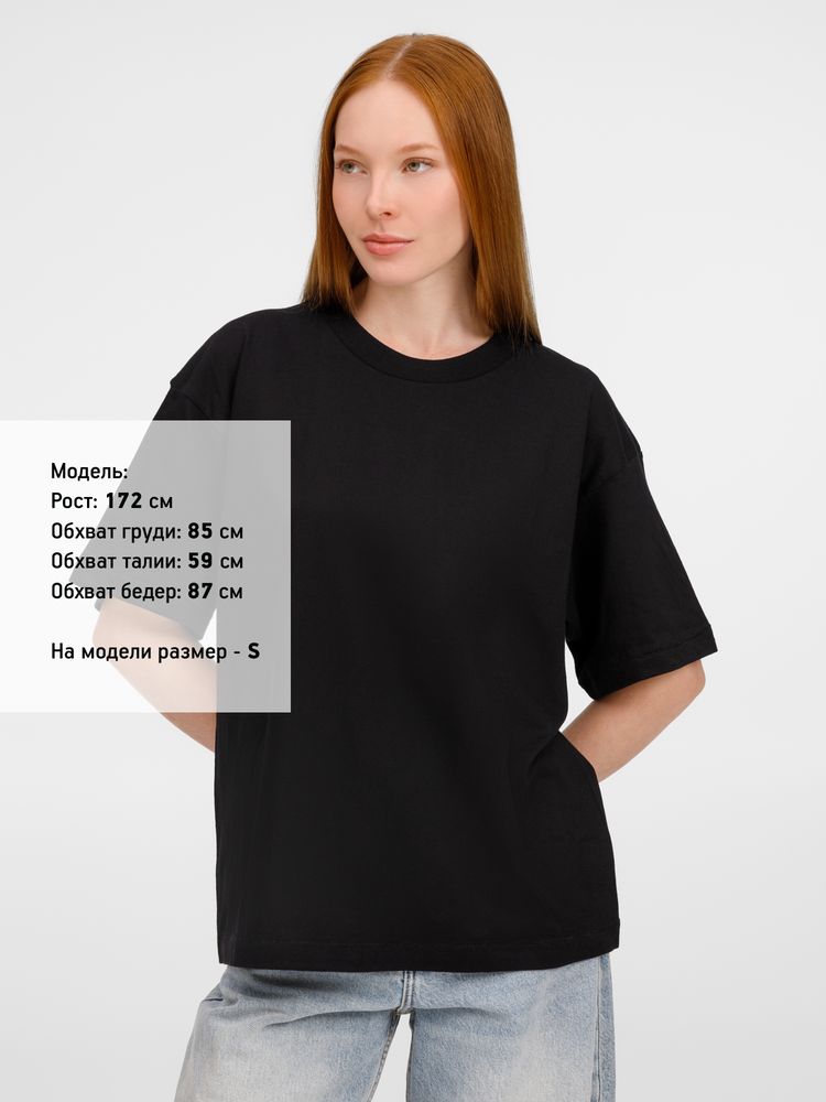 Футболка оверсайз унисекс Legacy, черная — изображение 9