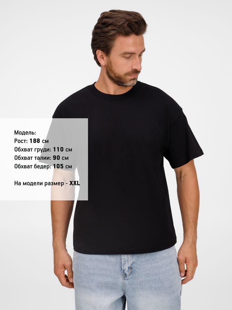 Футболка оверсайз унисекс Legacy, черная — изображение 5