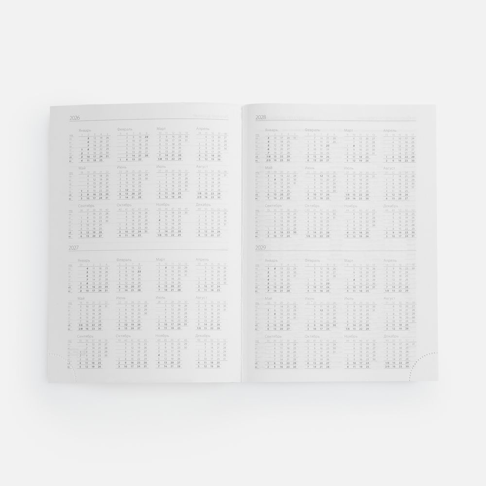 Ежедневник Favor, недатированный, красный — изображение 8