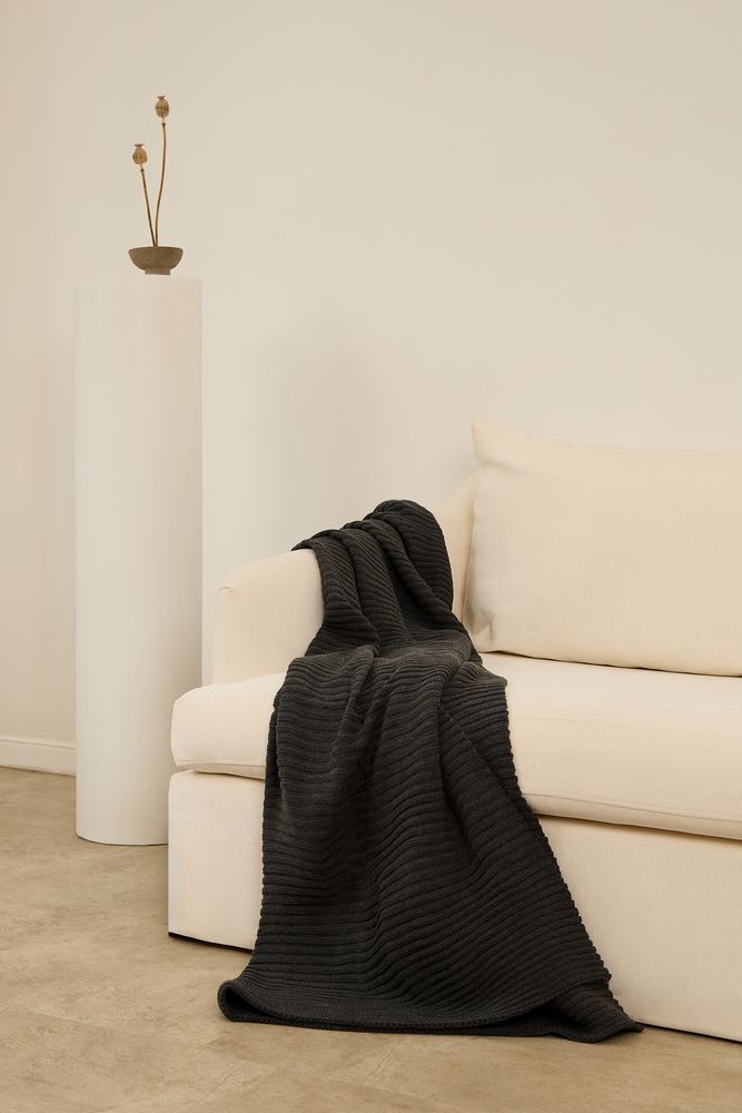 Плед Quill, темно-серый — изображение 6