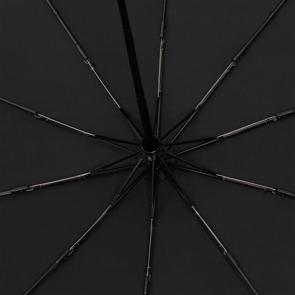 Зонт складной Cloudburst в подарочной упаковке, черный — изображение 4