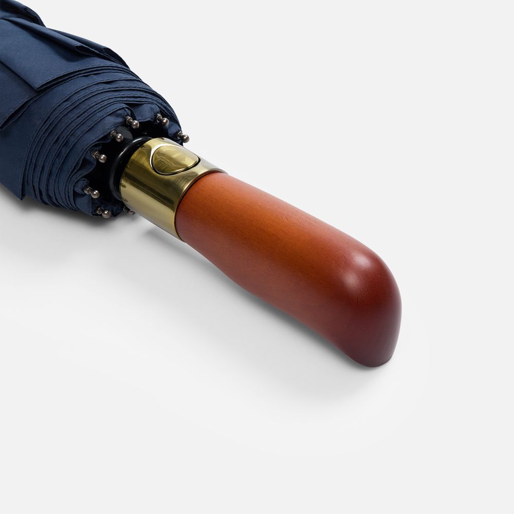 Зонт складной Cloudburst в подарочной упаковке, темно-синий — изображение 7