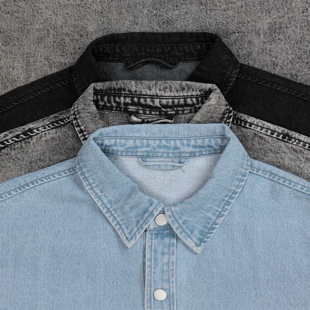 Куртка джинсовая O3, черная — изображение 11