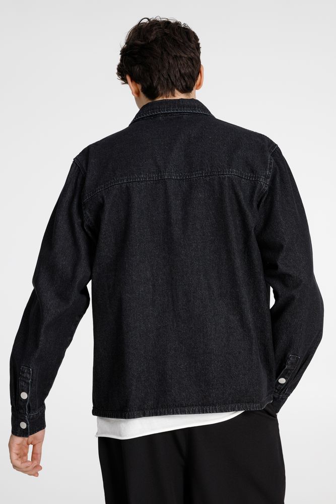 Куртка джинсовая O3, черная — изображение 6