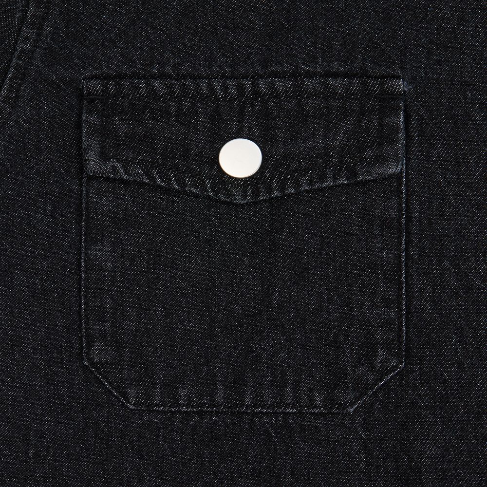 Куртка джинсовая O3, черная — изображение 8