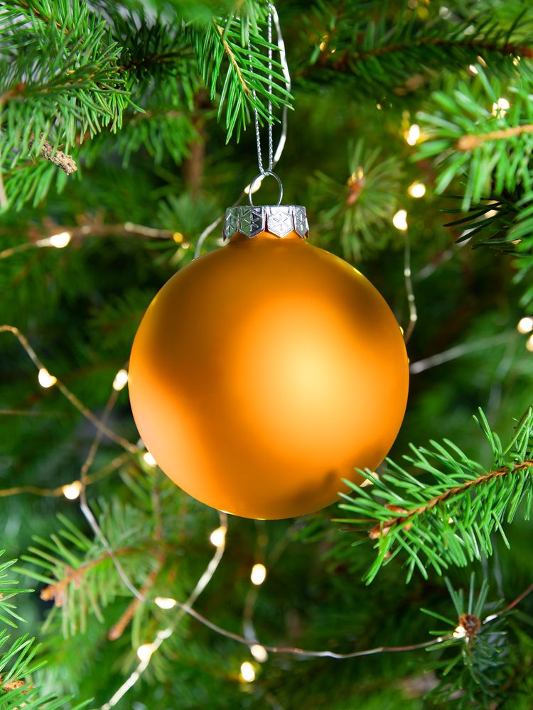 Елочный шар Finery Matt, 8 см, матовый оранжевый — изображение 6