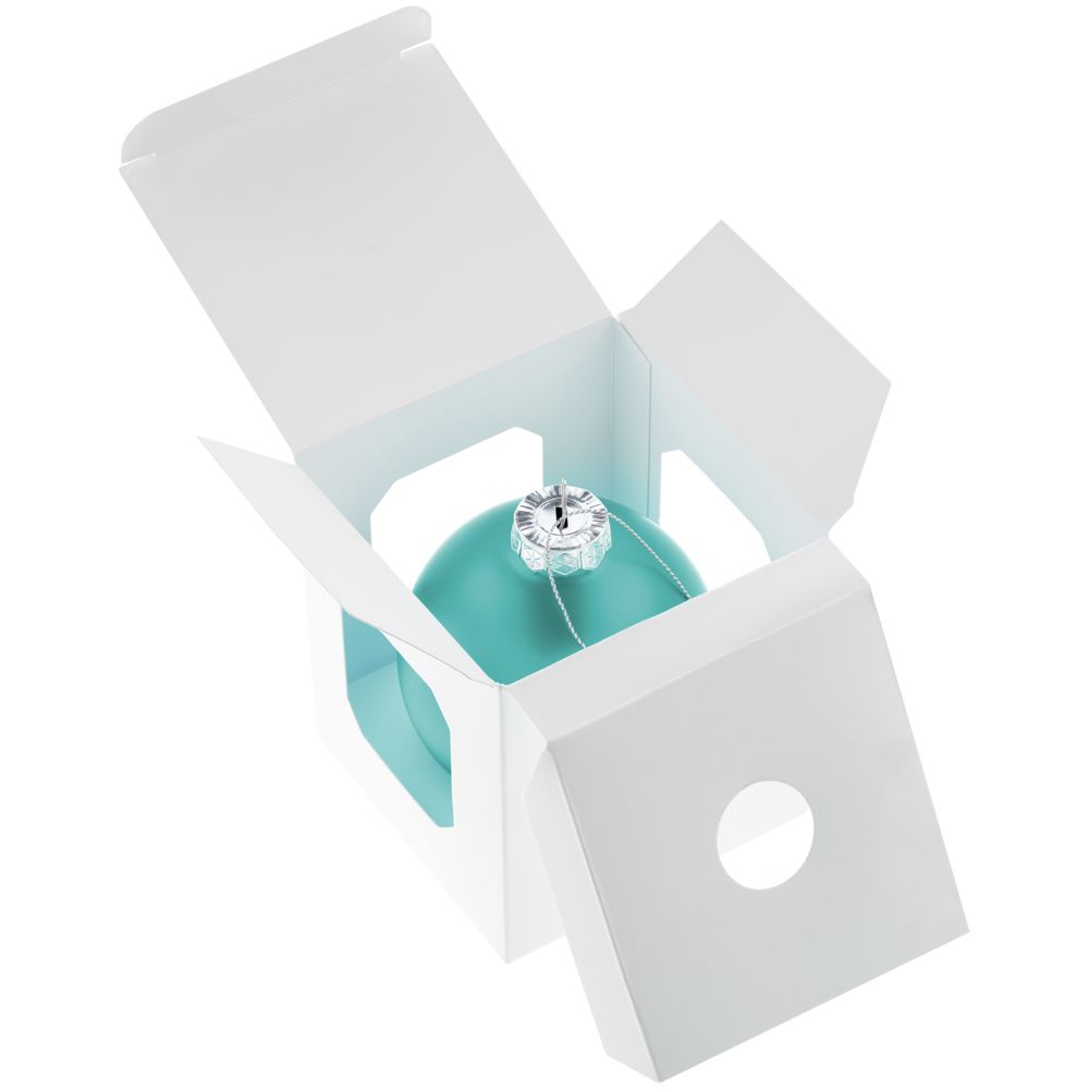 Елочный шар Finery Matt, 8 см, матовый бирюзовый — изображение 5