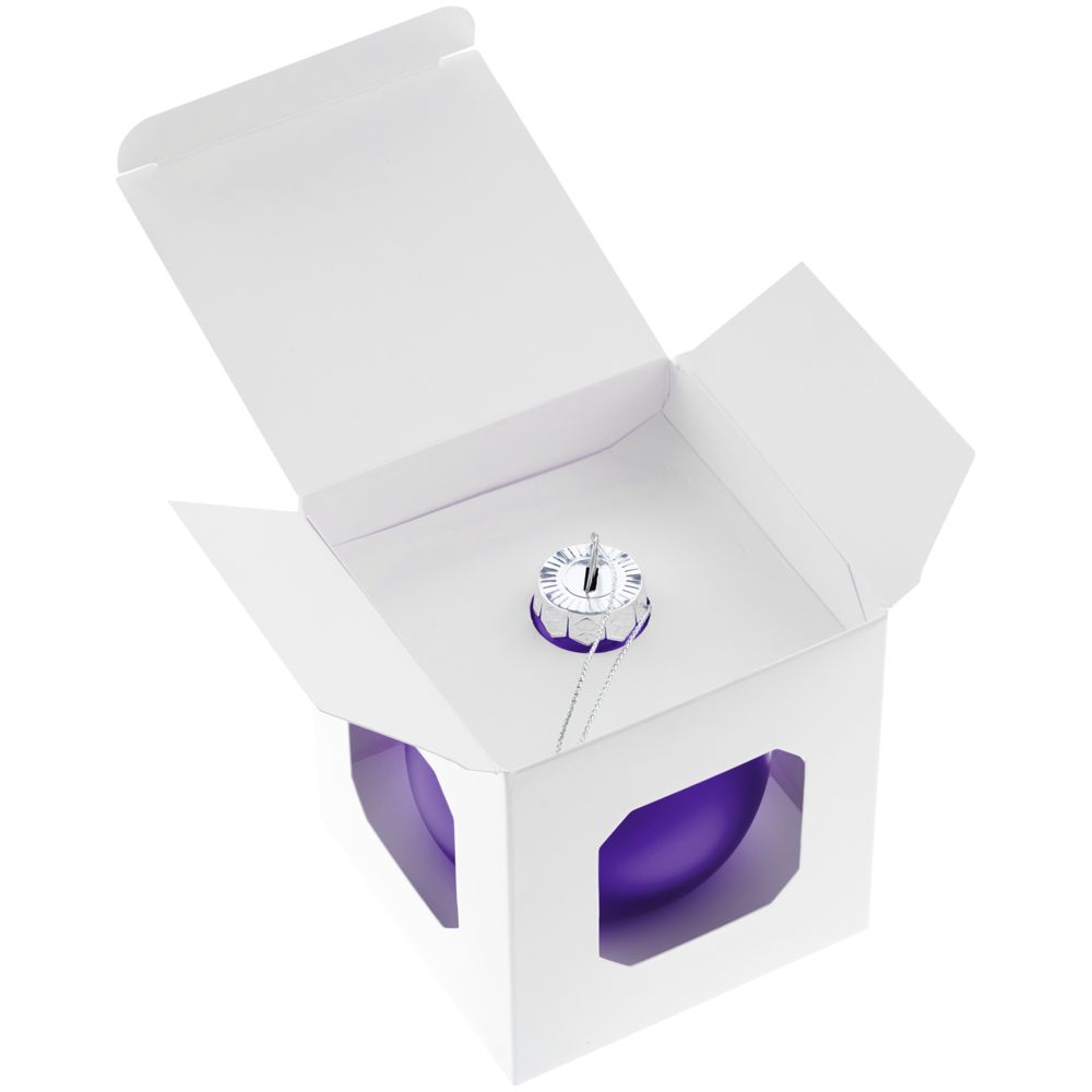 Елочный шар Finery Matt, 8 см, матовый фиолетовый — изображение 4