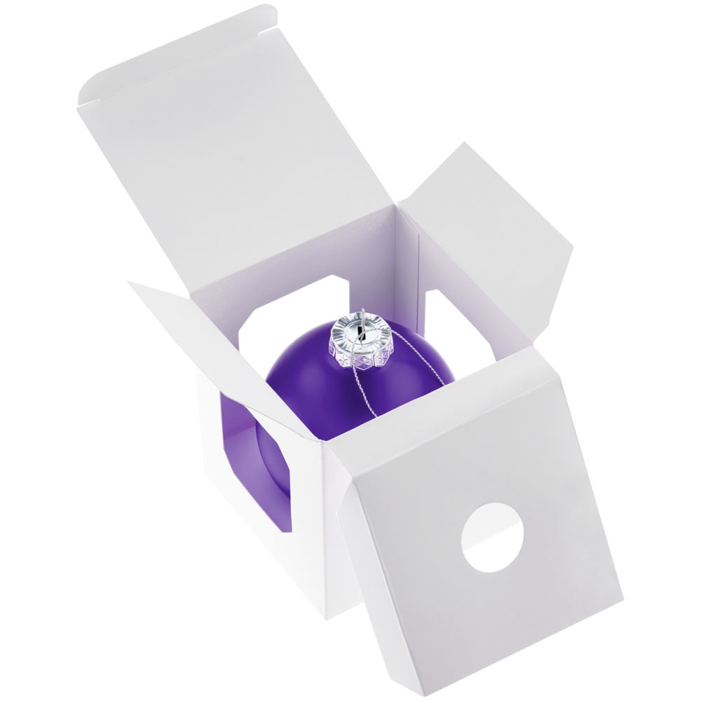 Елочный шар Finery Matt, 8 см, матовый фиолетовый — изображение 5