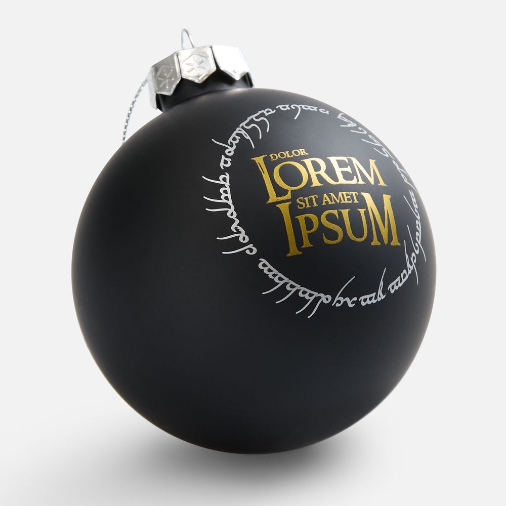 Елочный шар Finery Matt, 10 см, матовый черный — изображение 8