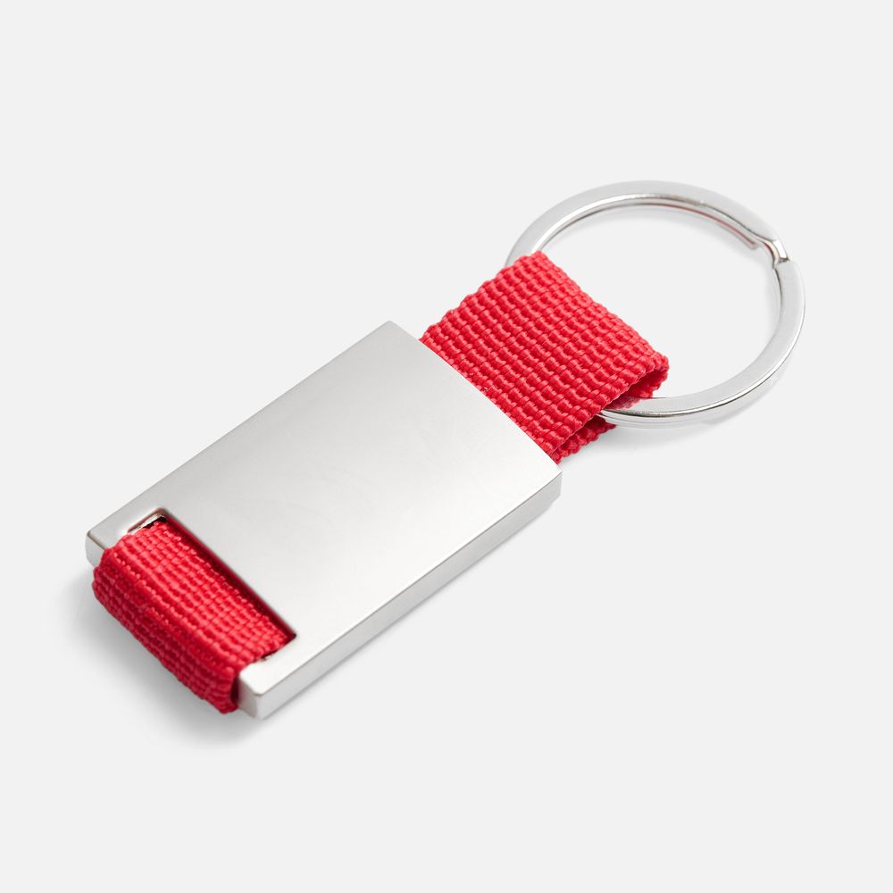 Брелок Inlet с тканевой вставкой, красный — изображение 4