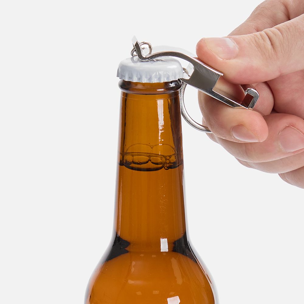 Брелок-подставка с открывалкой Virke, серебристый — изображение 8