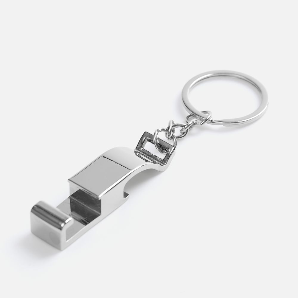 Брелок-подставка с открывалкой Virke, серебристый — изображение 3