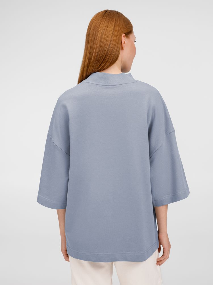 Футболка оверсайз унисекс T9, серая — изображение 10