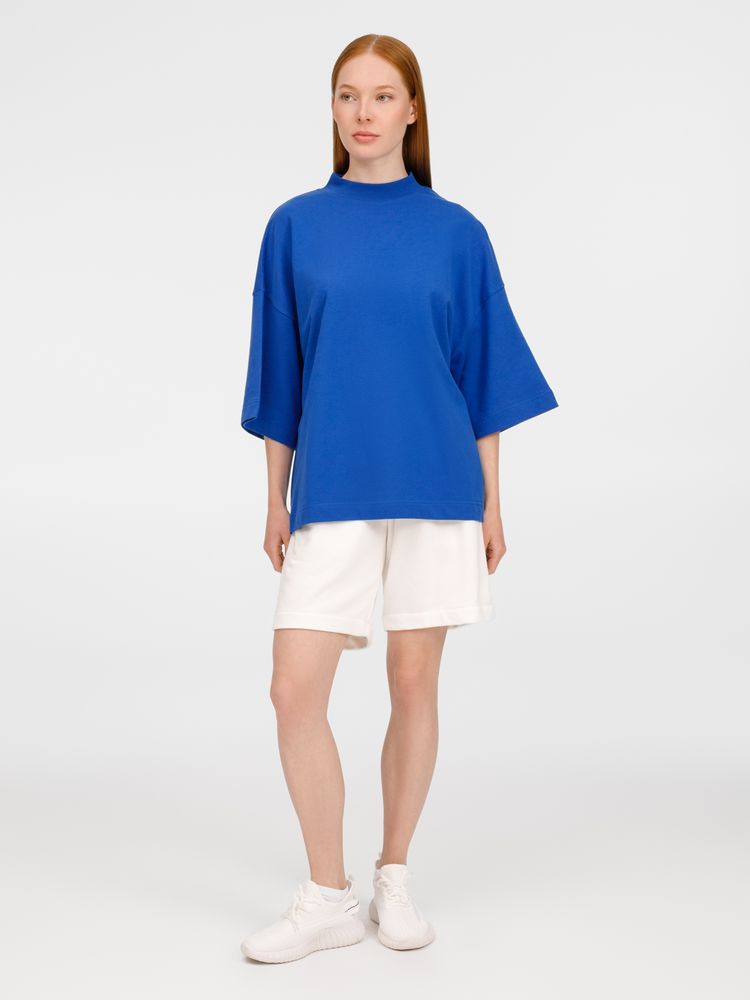 Футболка оверсайз унисекс T9, синяя — изображение 9