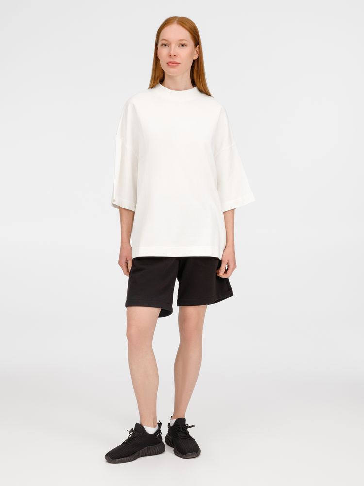 Футболка оверсайз унисекс T9, молочно-белая — изображение 9