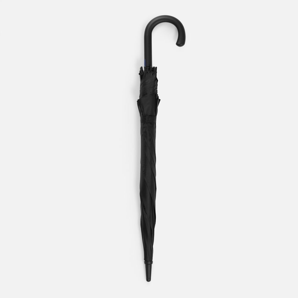Зонт-трость Hidecolor с цветными спицами, черный с синим — изображение 5