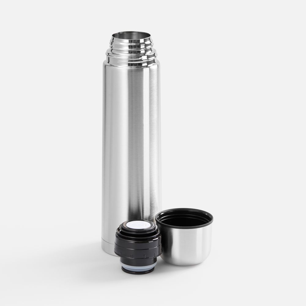 Термос Plain 1000, ver.2, серебристый — изображение 4