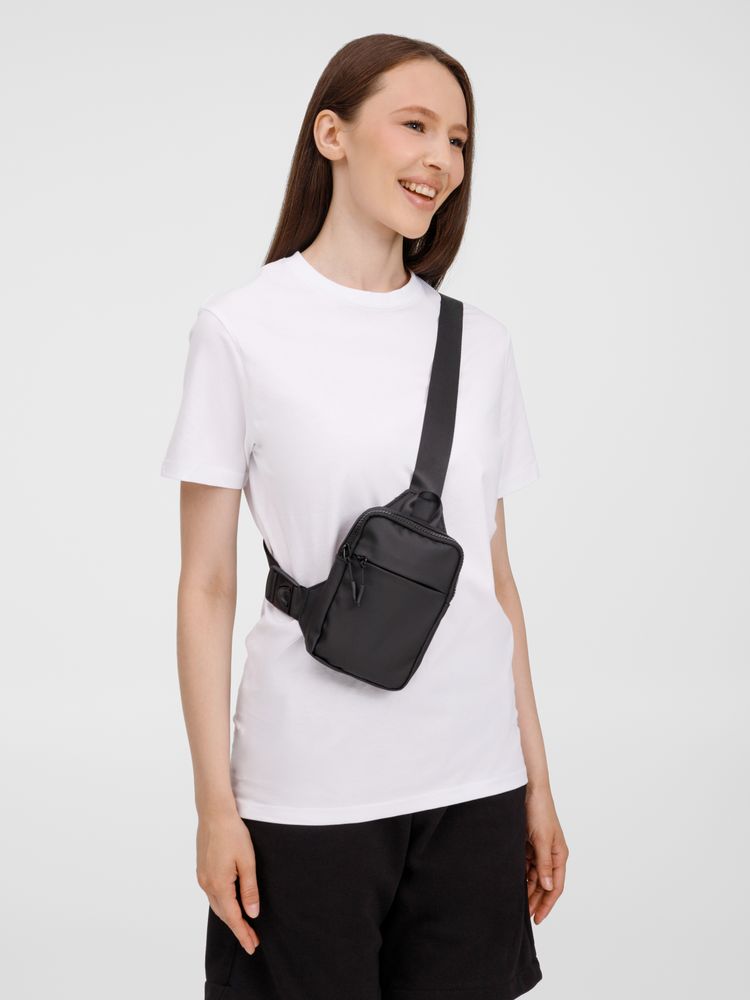 Спортивная кросс-боди сумка UrbanHike, черная — изображение 12