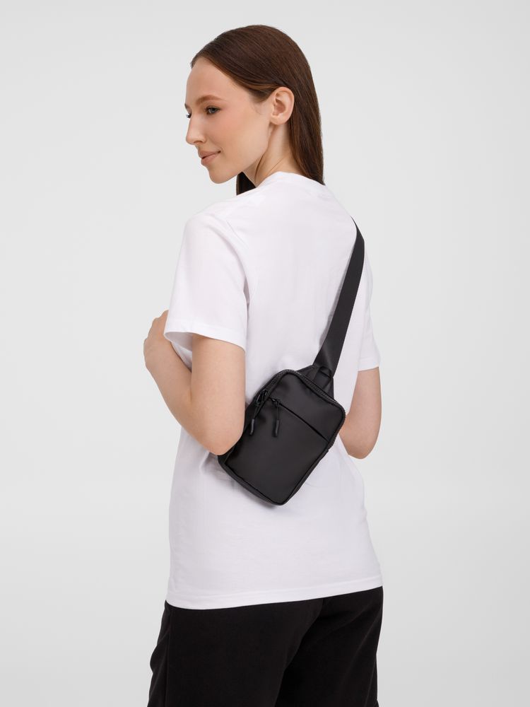 Спортивная кросс-боди сумка UrbanHike, черная — изображение 11