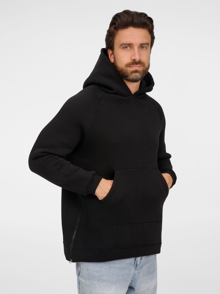 Худи унисекс оверсайз Easy Street, черное — изображение 7