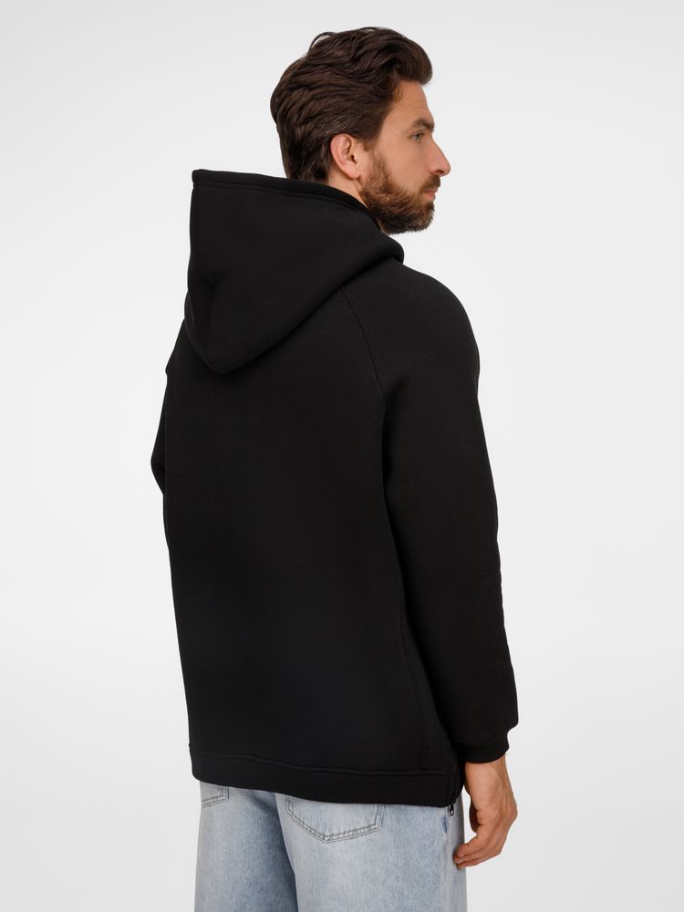 Худи унисекс оверсайз Easy Street, черное — изображение 10