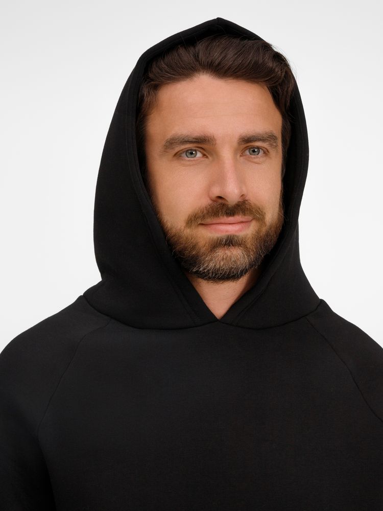 Худи унисекс оверсайз Easy Street, черное — изображение 8