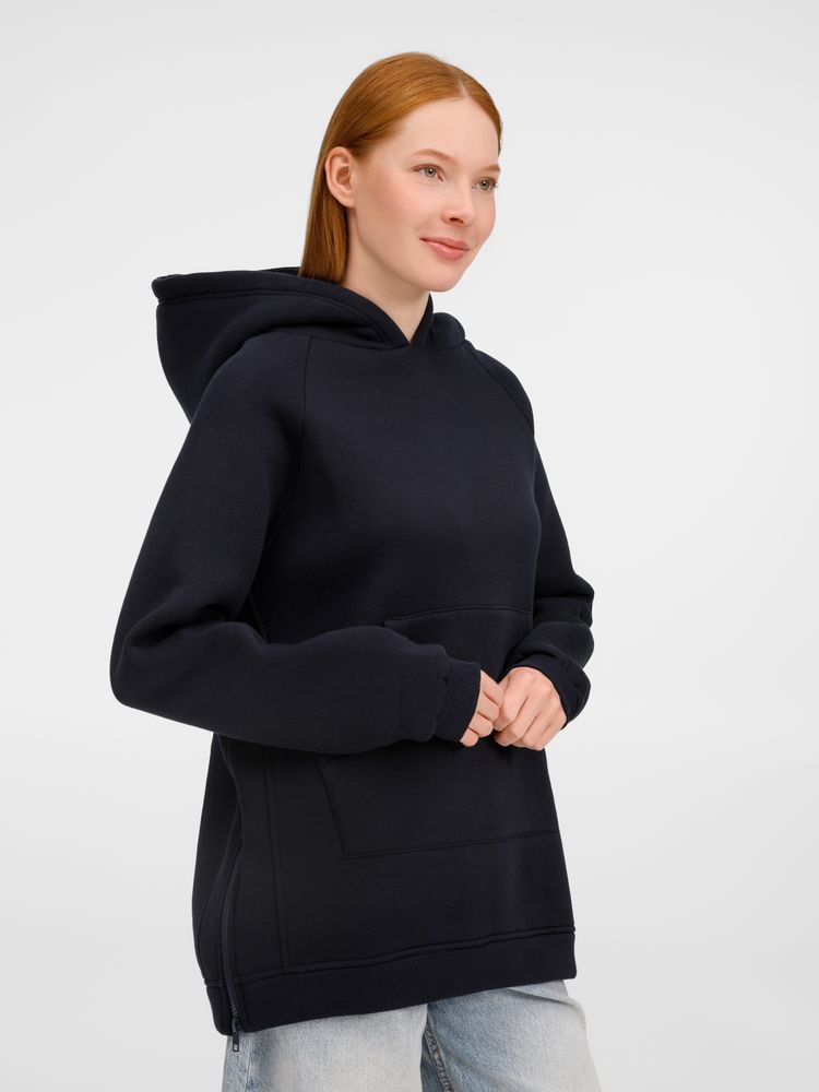 Худи унисекс оверсайз Easy Street, темно-синее — изображение 13