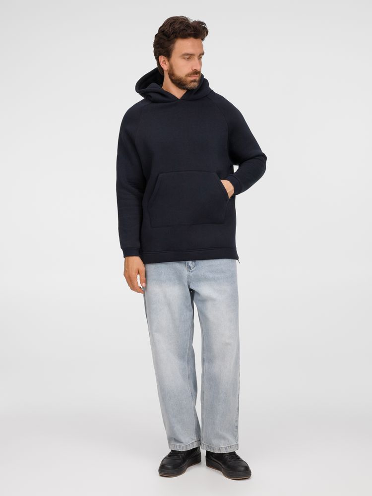 Худи унисекс оверсайз Easy Street, темно-синее — изображение 11