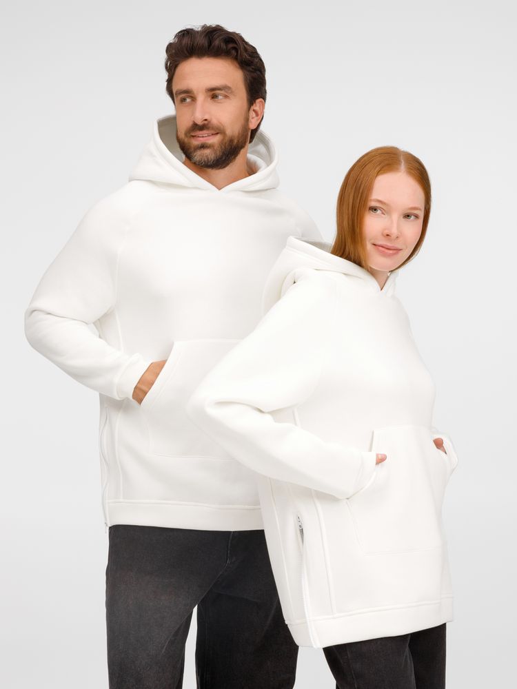Худи унисекс оверсайз Easy Street, молочно-белое — изображение 18