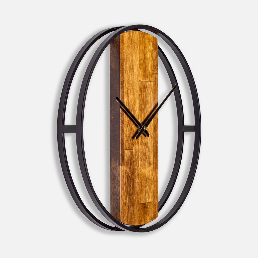 Часы Woodix, черные с коричневым — изображение 3