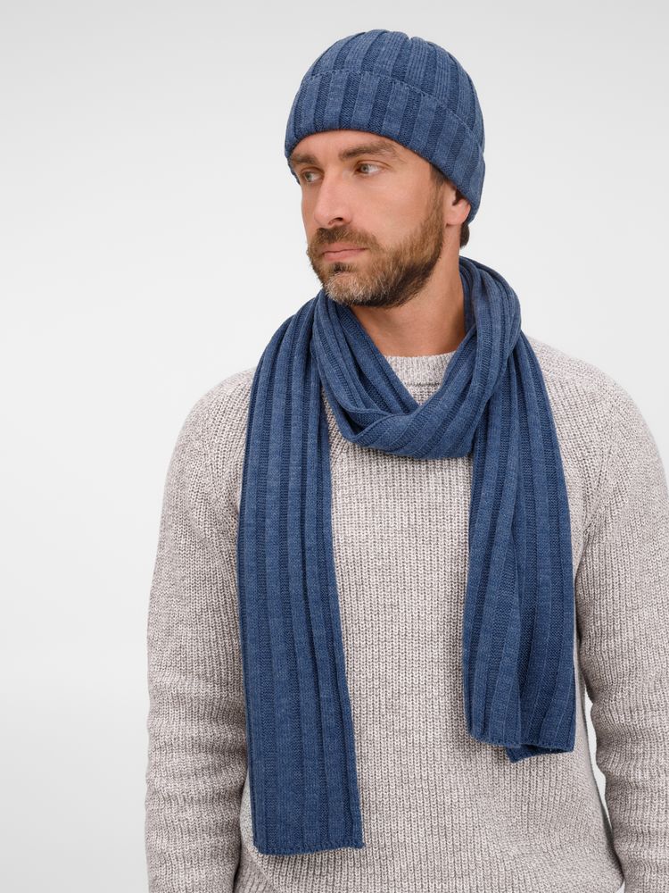 Шапка Metelitsa, синий меланж (джинс) — изображение 8