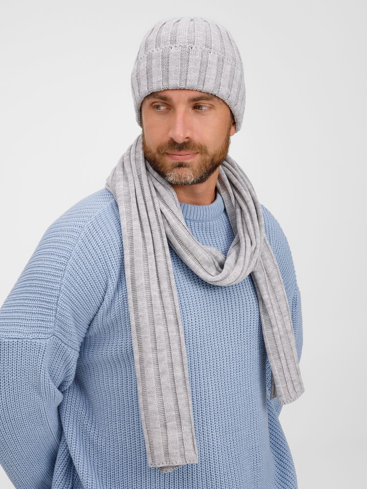 Шарф Metelitsa, серебристо-серый меланж — изображение 7