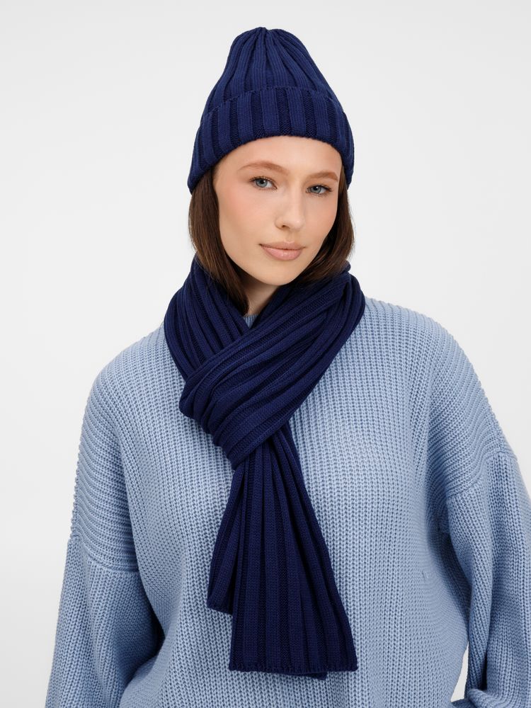 Шарф Metelitsa, темно-синий (сапфир) — изображение 9