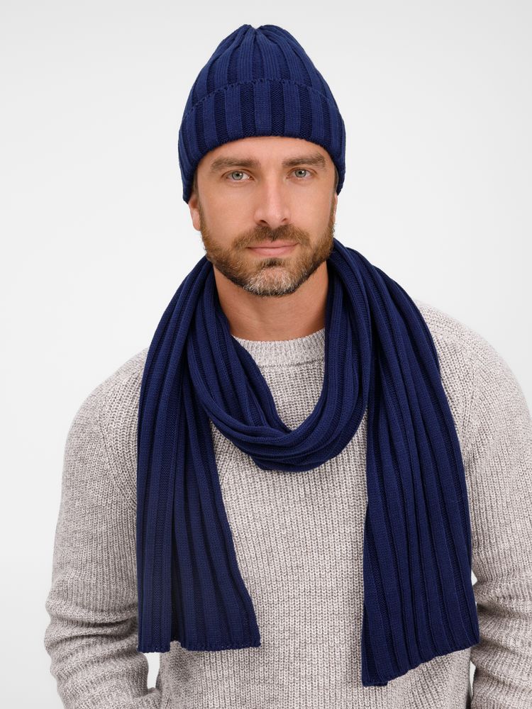 Шарф Metelitsa, темно-синий (сапфир) — изображение 7