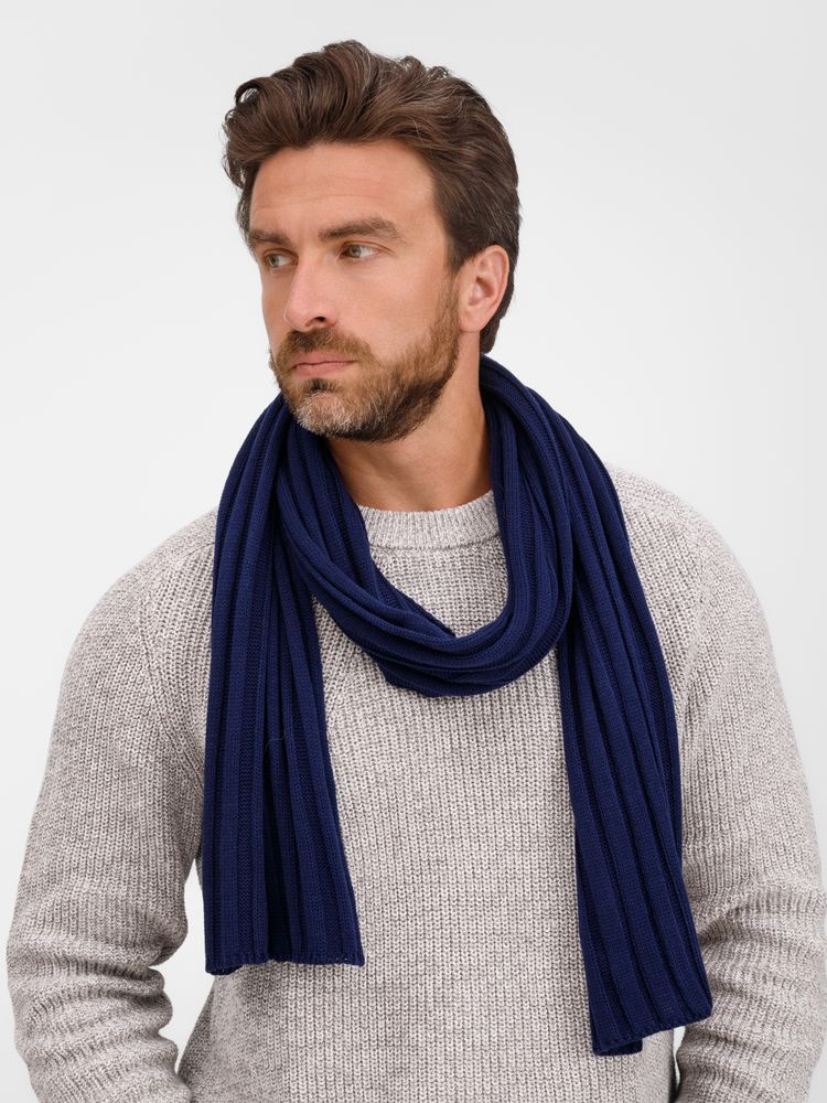 Шарф Metelitsa, темно-синий (сапфир) — изображение 8